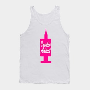 Insulin Addict Neon Pink Tank Top